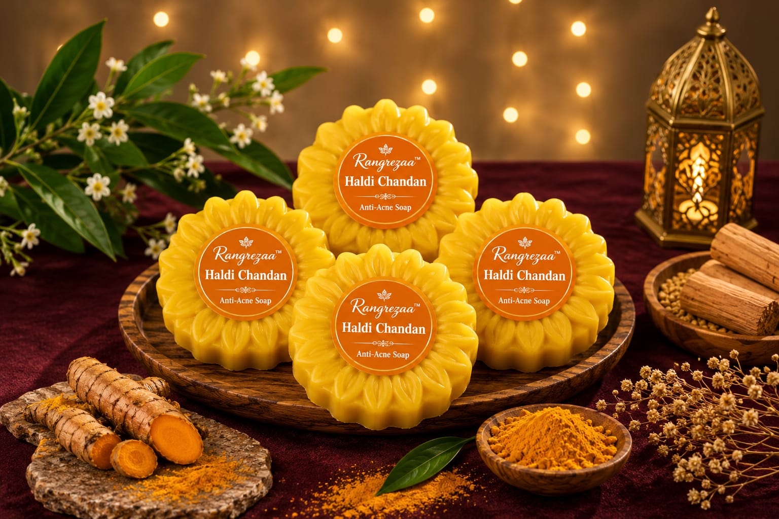 Anti-Acne Haldi Chandan Soap