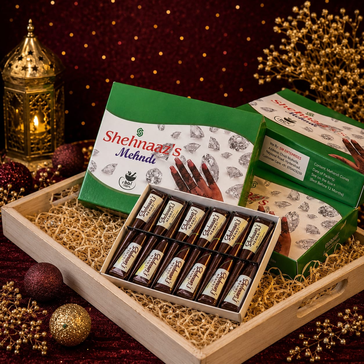 Instant Henna Cone Box (12 pcs)